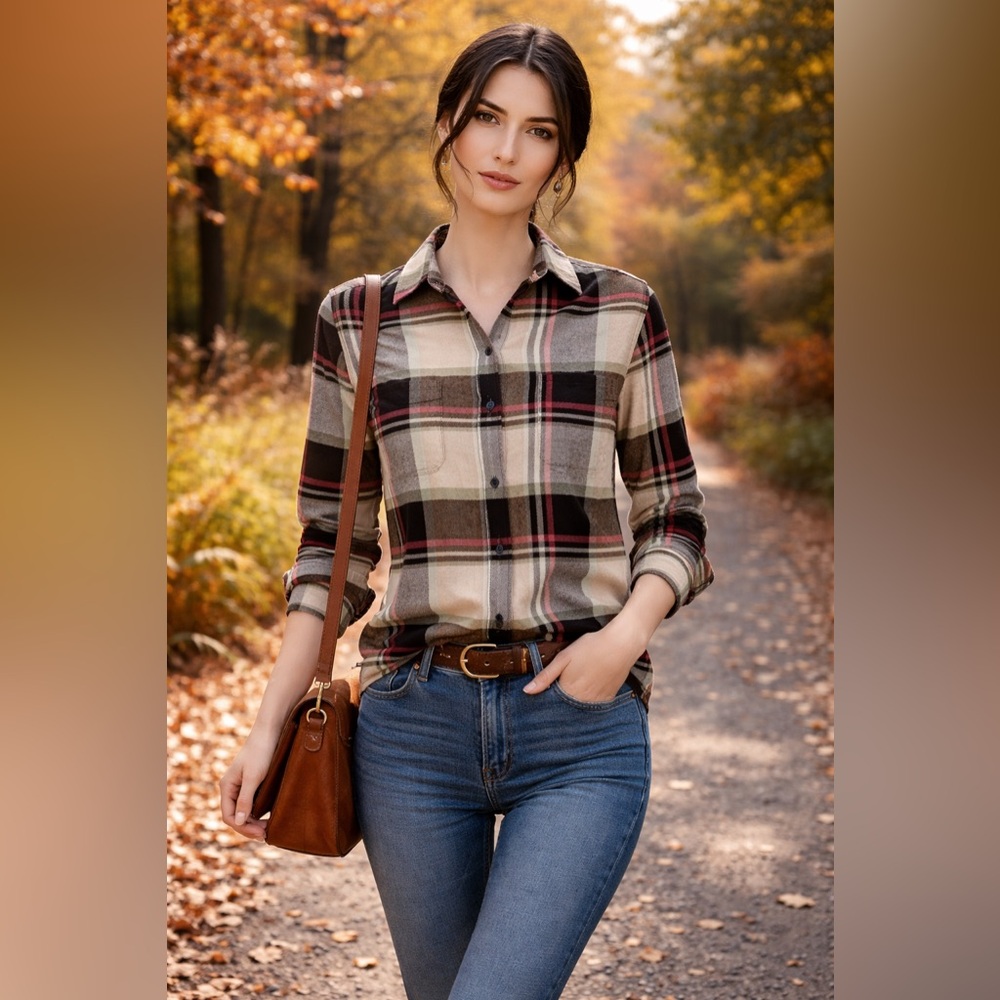 Woolrich Women’s Plaid Flannel Pemberton Shirt